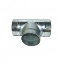 Raccord T métal 250mm-Accessoires Gaine- growstore.fr