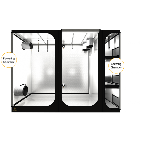 Station 2 en 1 LODGE L280 (280x120x210 cm) Secret Jardin-Lodge- growstore.fr