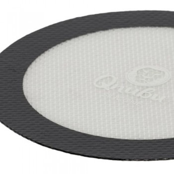 Tapis en silicone - rond - 12.7cm - pour presse à rosin - QNUBU