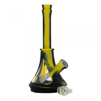 Bong en silicone et bol en verre - 25.4cm - QNUBU Colorado