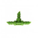 Floraflex - Raccord en T cannelé 1/4" x100 Micro irrigation