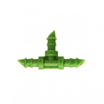 Floraflex - Raccord en T cannelé 1/4" x100 Micro irrigation