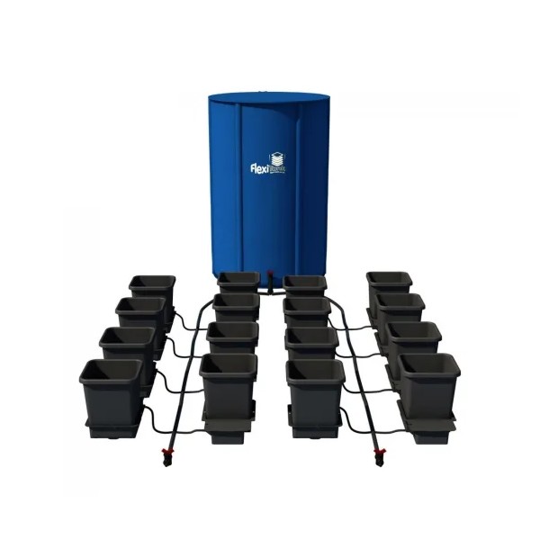 Système AutoPot 16 pots de 15L + Flexitank 225L – Irrigation gravitaire sans électricité - AUTOPOT