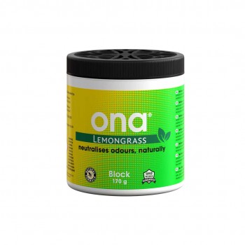 ONA Block Lemongrass Citronnelle 170 g – Neutralisant d’odeurs