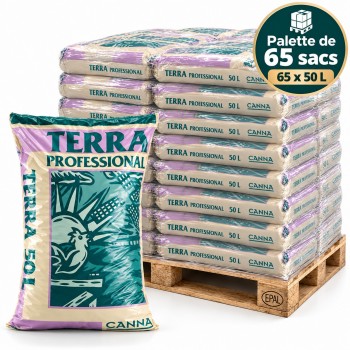 Palette de 65 sacs de terreau - Terra Professionnal - 50L - CANNA