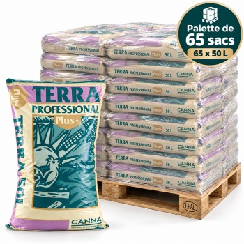 Palette de 60 sacs de terreau - Terra Professionnal PLUS- 50L - CANNA
